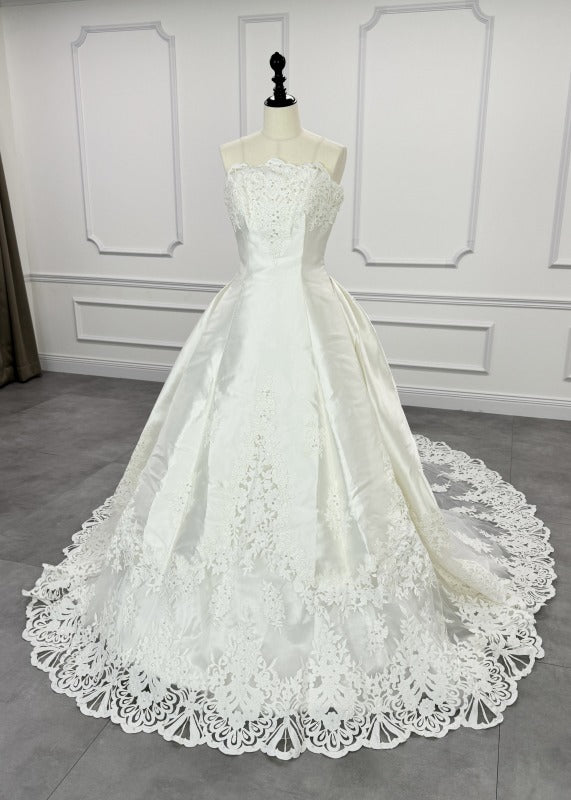 AIMER エメ ウェディングドレス シャーベット Aライン 狭 