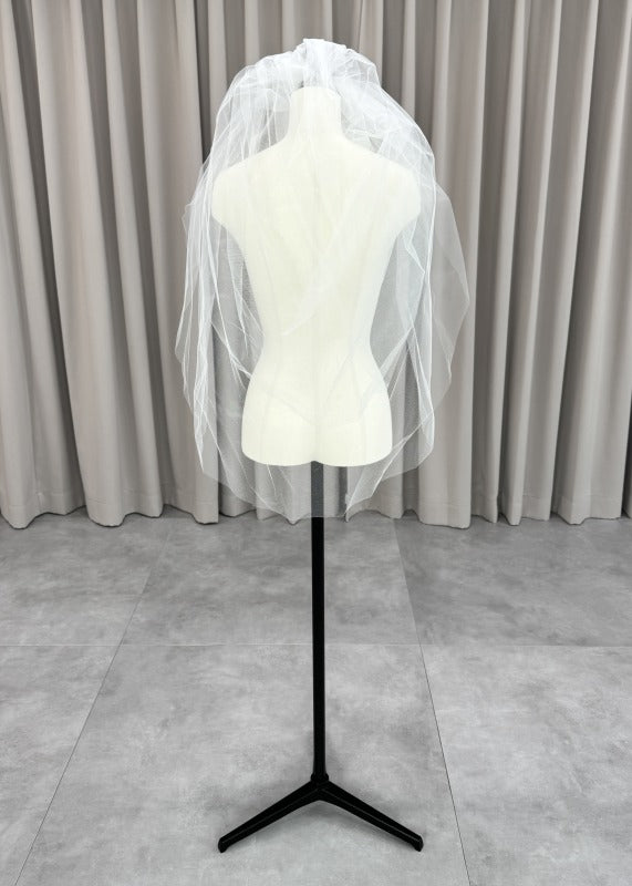 ヴェラウォン VERA WANG BRIDE ウェディングドレス アイボリー ホワイト 白 ショートベール ヴェール ２段 – u0026Belle