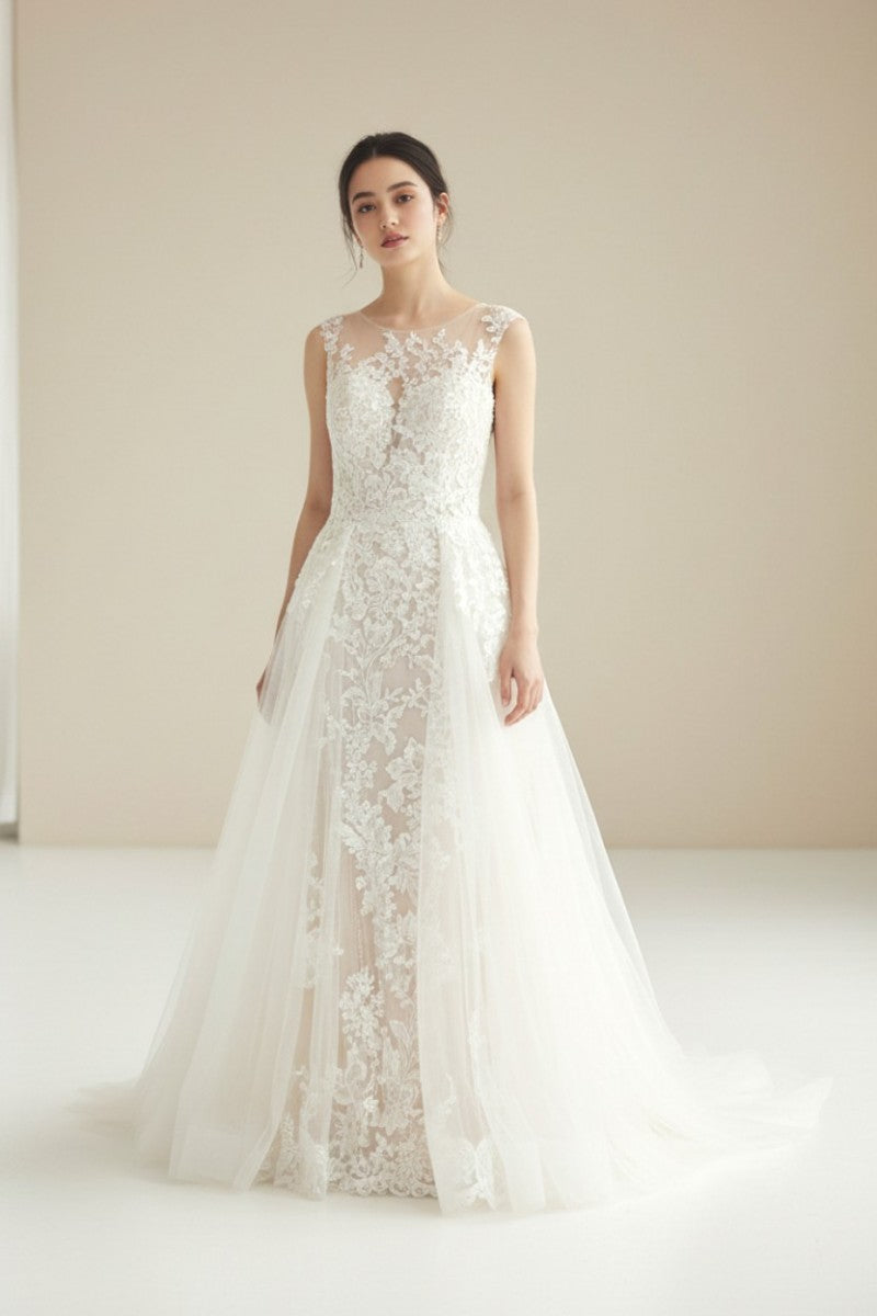 ブリスモニークルイリエ BLISS Monique Lhuillier Aライン/マーメイド