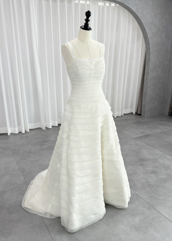 PRONOVIAS A-Line Wedding Dress Ivory White First Owner Shoulder