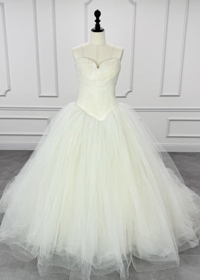 Vera Wang Bride Ballerina Kate Hudson的Ballerina Princess Line版本象牙白人第一所有者郁金香