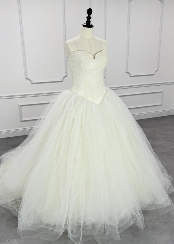 Vera Wang Bride Ballerina Kate Hudson的Ballerina Princess Line版本象牙白人第一所有者郁金香