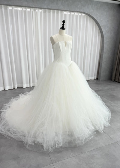 ヴェラウォン VERA WANG BRIDE Fernanda フェルナンダ プリンセスライン ウェディングドレス アイボリー 白 ファーストオーナー チュール