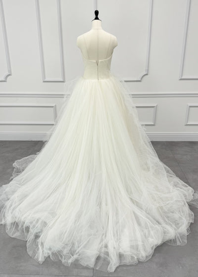 VERA WANG BRIDE Octavia Princess Line Ivory White First Owner Tulle Heart Cut