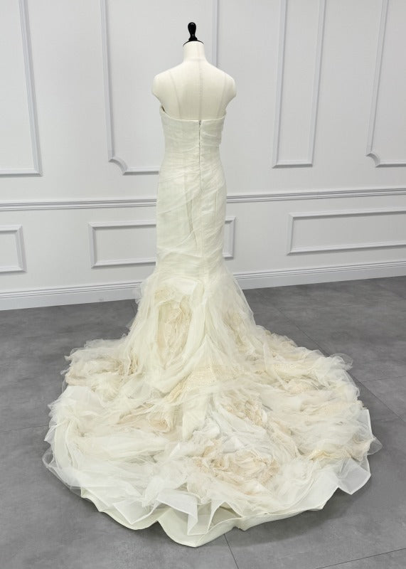 Vera Wang Bride Gemmal Gemma Mermaid Line Ivory White First Overs 2way Mermaid