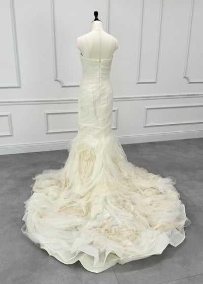 VERA WANG BRIDE Gemmal Gemma Mermaid Line Ivory White First Owner 2way Mermaid