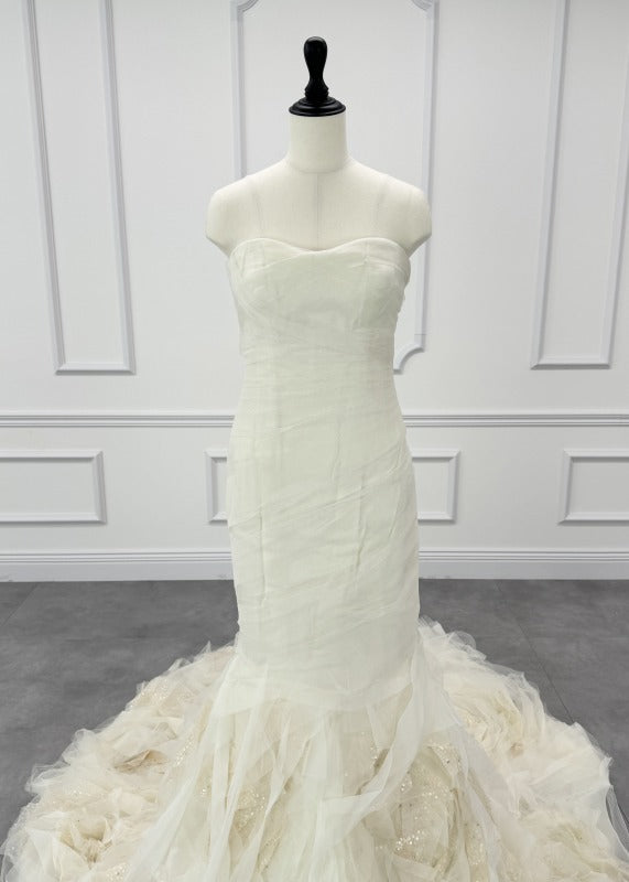 Vera Wang Bride Gemmal Gemma Mermaid Line Ivory White First Overs 2way Mermaid