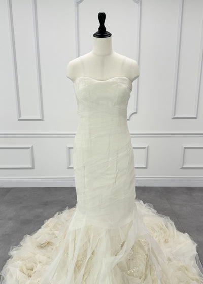 Vera Wang Bride Gemmal Gemma Mermaid Line Ivory White First Overs 2way Mermaid